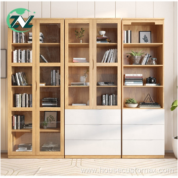 Wooden Book Store Bookshelves Wood MDF Display Bookshelf